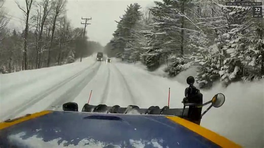 WATCH: Drivers are warned to be careful on the road after sharing a video of a car passing a truck and then crashing into a plow. More info about the incident can be found here: https://trib.al/GhNqvxu | News 8 WROC Rochester