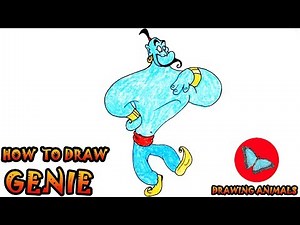 How To Draw Genie from Aladdin | Drawing Animals