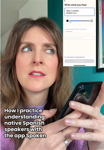 This is a great app for listening to native Spanish speakers and testing yourself on what you understand #spanishlistening