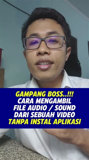 Cara Mengambil File Audio dari Video Tanpa Ribet
