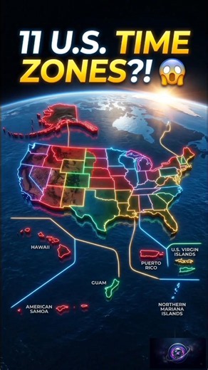 The U.S. Has 11 Time Zones?! 🤯🇺🇸 (Most People Don't Know This!)