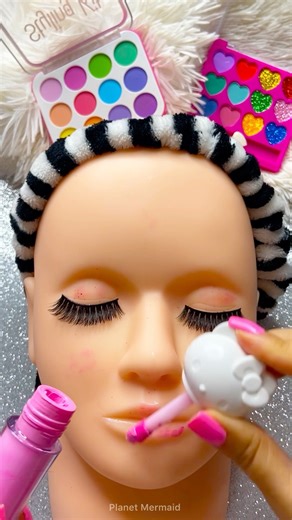 ASMR Planet Satisfying Unboxing Review Mannequin Makeup Sounds hello kitty Fast No talk