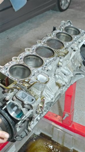 BMW M54 Engine Block Disassembly #bmw #m54 #engine #rebuild #mechanic | Engine Rebuild Guy