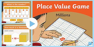 Millions Place Value PowerPoint Game
