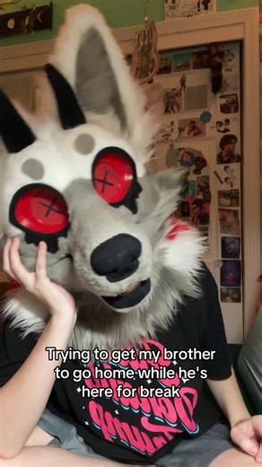 This is a joke I love my brother he's goated #furry #furrytrash #fursuit #real
