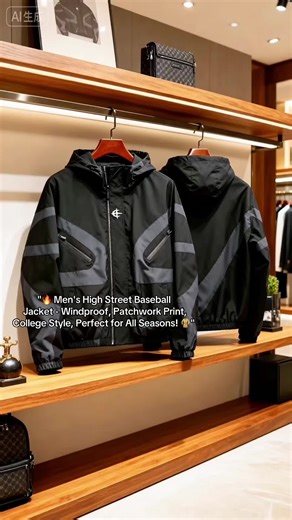 Men's Baseball Jacket: Stylish and Windproof Outerwear