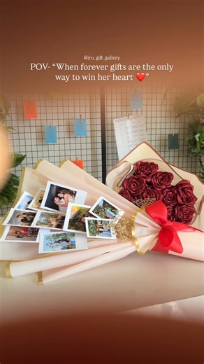 Iram | “Give her memorable gifts…🥰 (She deserves one🫶) @iru_gift_gallery Dm to order💕 #HandmadeSurprise #GiftForHer #AestheticBouquet... | Instagram