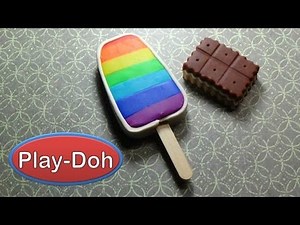 Play-Doh Rainbow Popsicle