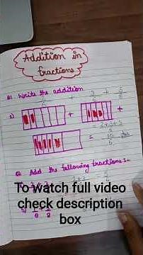 # maths class 4 chapter fraction