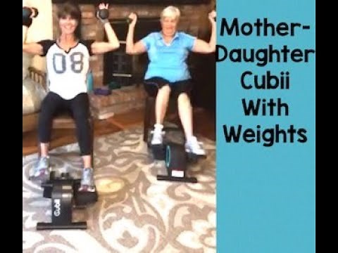 Cubii Workout with weights ANY age Mother & daughter