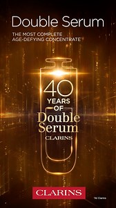 🏆 40 Years of Iconic - CLARINS Double Serum Loved by millions worldwide with 480 awards, this iconic Double Serum is enriched with 27 powerful plant extracts including Organic Giant Provençal Reed and Turmeric to neutralize the visible effects of lifestyle-induced ageing and boost the skin’s 5 vital functions ✨ Explore the complete Double Serum family now at your nearest store for radiant, youthful skin in just 7 days ❤️ whether it’s your skin, eyes or all the benefits you love in a weightless 