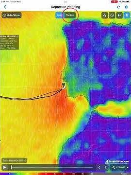 Departure Planning Tutorial on PredictWind App