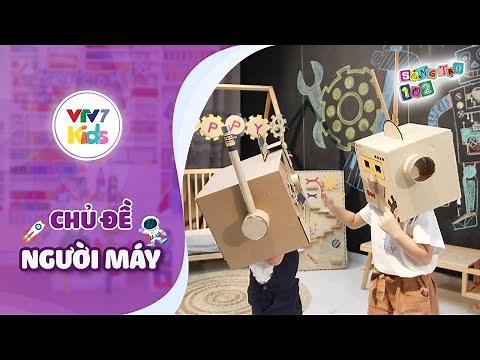 Cách làm Robot từ bìa carton | Dạy thủ công sáng tạo cho bé | SÁNG TẠO 102