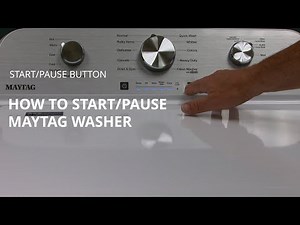 Maytag Start Button on Top Load Washer - Starting a Cycle