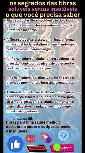 Os segredos das fibras. Solúveis vs. Insolúveis - O que você precisa saber