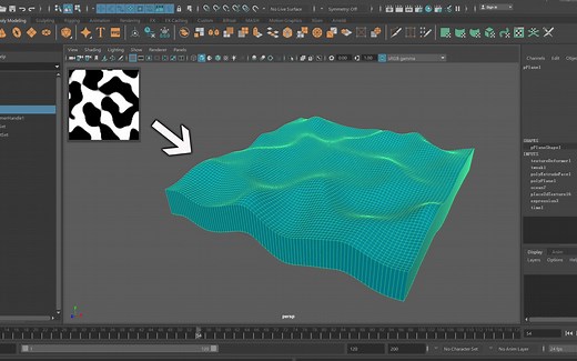 Maya教学：纹理变形器(Texture Deformer)