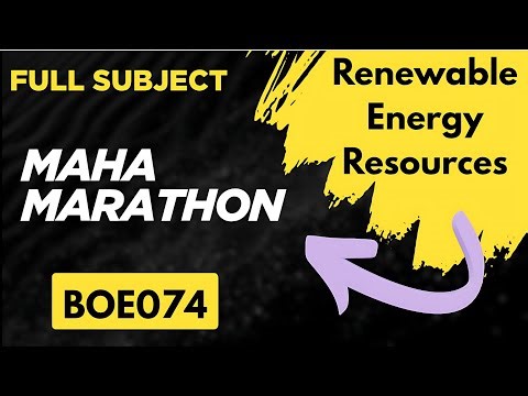 Complete Syllabus || in one video || Renewable energy resources RER Boe074 || aktu 7th sem
