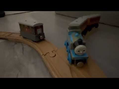 Thomas and friends wooden railway remakes blue mountain ⛰️ mystery Thomas ask toby for help