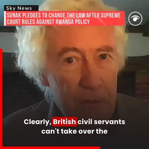 8.4K views · 76 reactions | Former Supreme Court judge Lord Sumption says: 'The current Rwanda scheme is probably dead' as he completely dismantles Rishi Sunak and Jeremy Hunt's Rwanda rhetoric  | The London Economic | Facebook