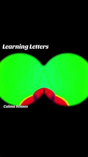 A in a reversal mirror effect ✨ with apple. Watch till the end and follow for more sensory letters. #SensoryVideo #ABClearning #CalmKids #OddlySatisfying #FYP