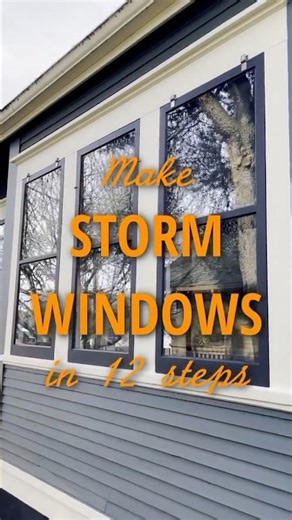 How to make wood storm windows in 12 steps. #diy #woodworking #oldhouses