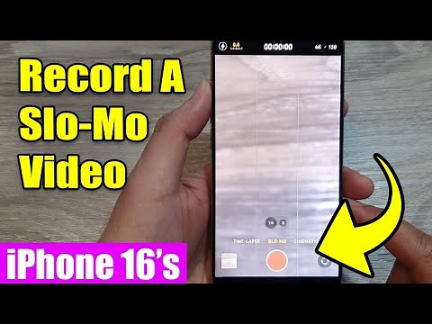 iPhone 16/16 Pro Max: How to Record A Slo-Mo Video