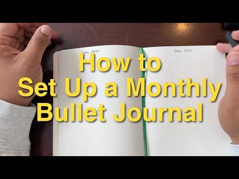 The Most Practical Monthly Bullet Journal Setup!