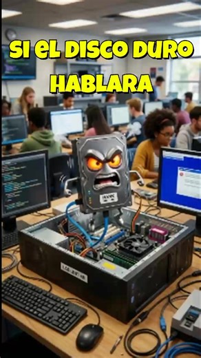 Esto te diría el disco duro si no lo cuidas #discoduro #computadora #pc #informatica #ordenador