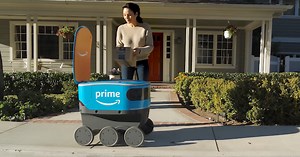 Amazon shelves pilot of robotic delivery vehicle