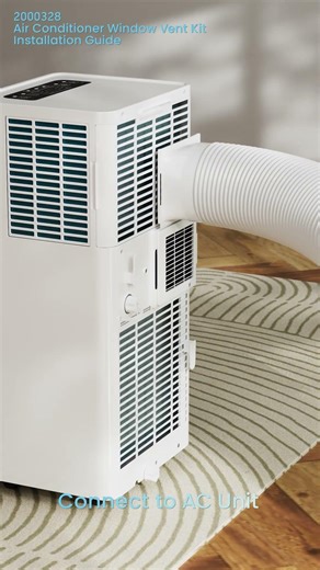 How to install the window venting kit for the Vonhaus Air Conditioner 1200BTU #airconditioner #cool
