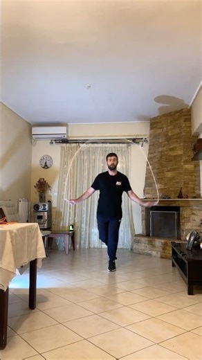 Jump rope cardio training.