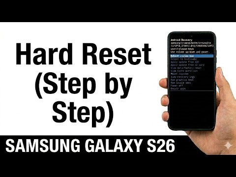 Samsung Galaxy S26, S26+, S26 Ultra | How to Hard Reset Samsung Galaxy S26