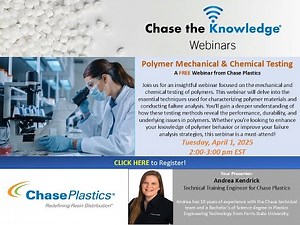 Polymer Mechanical & Chemical Testing - a FREE Webinar from Chase Plastics