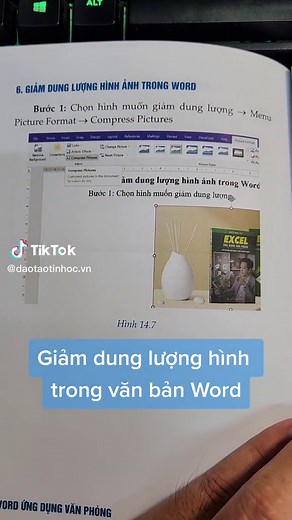 Cách Giảm Dung Lượng Hình Ảnh trong Văn Bản Word