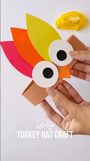 DIY Turkey Hat Thanksgiving crafts #thanksgiving #thanksgivingcard #diy #artandcraft #crafts #craft