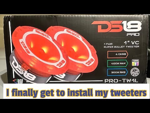 Installing DS18 Pro Super Tweeters With LED Lights #ds18 #tweeter