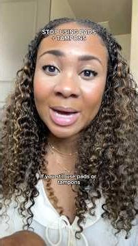 Stop using tampons and pads 🙅🏽‍♀️