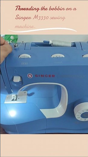 Threading the bobbin using Singer M3330 machine. #howto #sewing #singer #sewingmachine #M3330