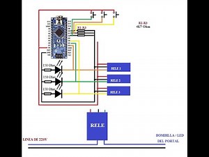 Arduino Nano. Control de relés por pulsadores