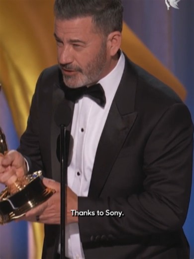 Jmmy Kimmel accepts the Emmy for Outstanding Host for a Game Show at the first weekend of the 78th Emmys ✨ Tune in to the 78th Emmys LIVE September 14 on NBC and Peacock, hosted by Mariska Hargitay 📺 #EmmyAwards #jimmykimmel #78thEmmys #emmys