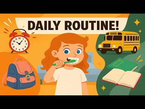 Daily Routine In English | Animated English Story | Learn Daily Routine Vocabulary & Activities!