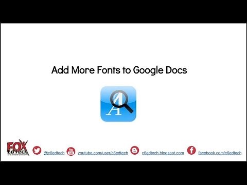 Add Fonts to Google Docs