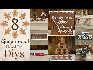 8 Quick & Easy Gingerbread Tiered Tray DIYs