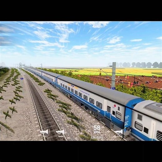 Level Crossing Train Railway Simulator India game #traingame #trainsimulator #trainnewgame