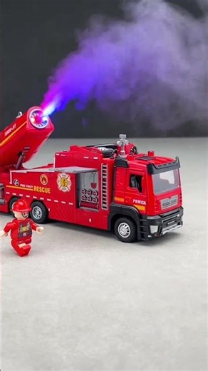 The fire sprinkler truck that kids will love is here! Just add water and press the button to spray!