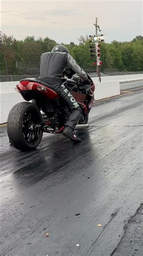 Zx14 chain broke at launch at Custom Ts #dragracing