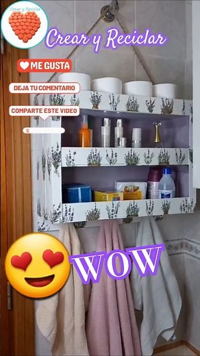 Construí un mueble para el baño con huacales de madera #diy #madera #lifehacks #ideas