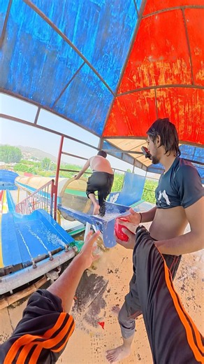 POV: The Most Terrifying Water Slide Experience Ever Stucked Under WATER Water Slide💦🎢😱