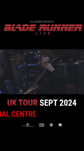 Experience Ridley Scott’s cult classic Blade Runner on a vast HD screen while Vangelis' synthesiser-led score is performed live by The Avex Ensemble. | AEG Presents UK | Facebook