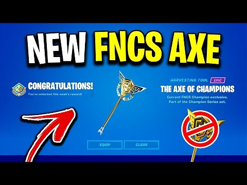 What The NEW FNCS Pickaxe Looks Like.. (Fortnite Chapter 3)